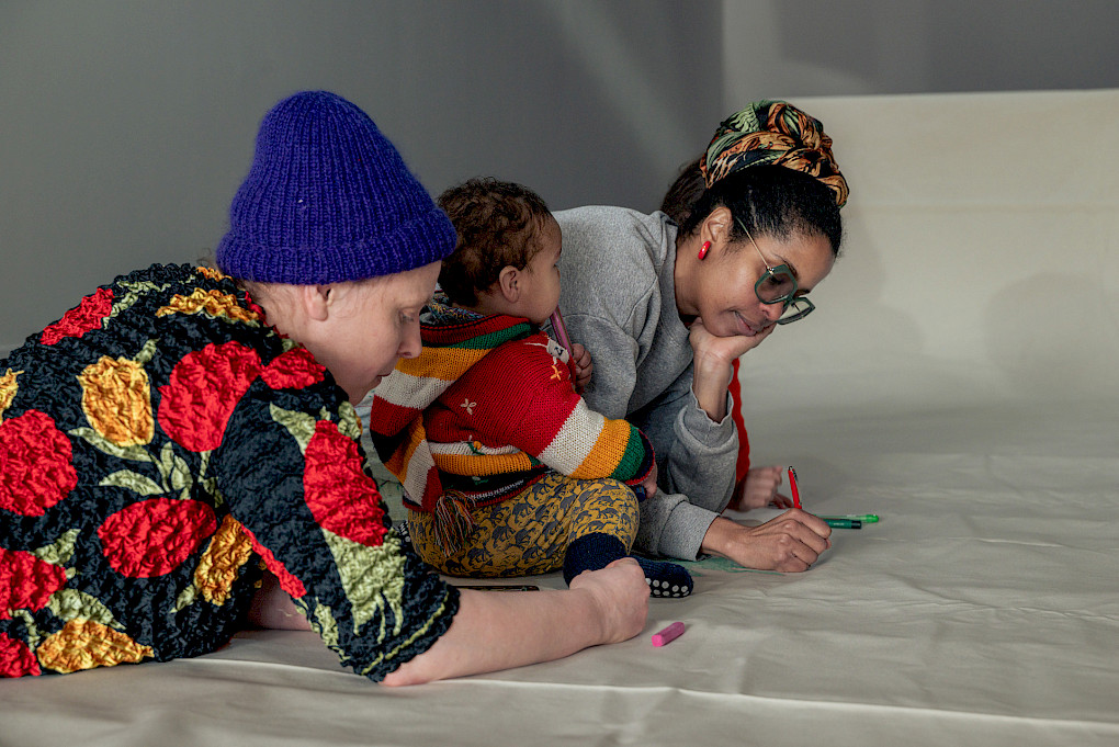 Social Mapping session at SAVVY Contemporary, Berlin, February 2026. Oscar Murillo, 2026. Courtesy the artist. Photo copyright: ©Matthew Hansen