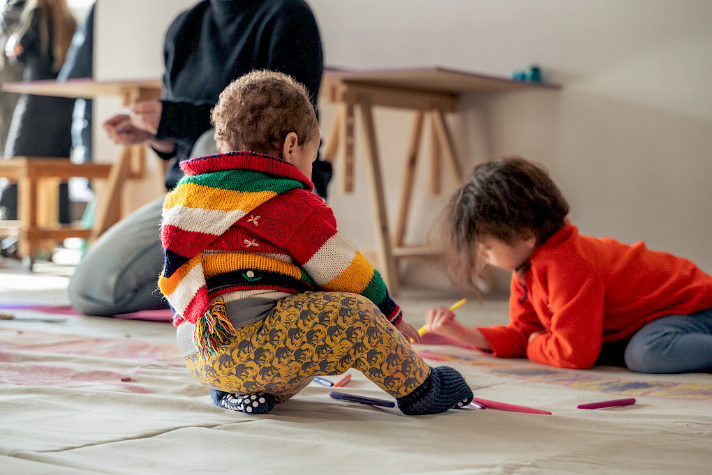 Social Mapping session at SAVVY Contemporary, Berlin, February 2026. Oscar Murillo, 2026. Courtesy the artist. Photo copyright: ©Matthew Hansen