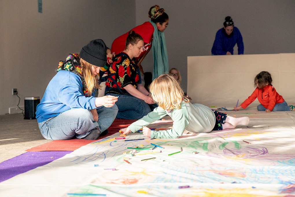 Social Mapping session at SAVVY Contemporary, Berlin, February 2026. Oscar Murillo, 2026. Courtesy the artist. Photo copyright: ©Matthew Hansen