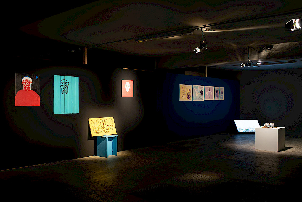 Installation view: Guto Oca, Rafa Black | Photo: Raisa Galofre